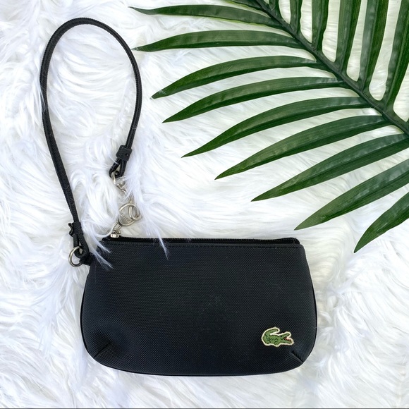 Lacoste Handbags - Lacoste Nylon Wristlet Purse Black